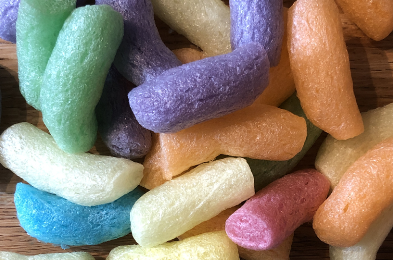 Investigating corn starch loose fill packing chips