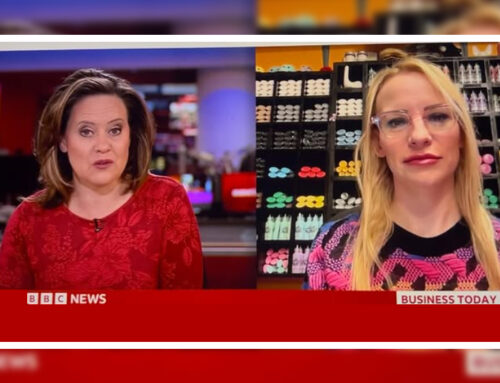 Celebrating creativity on World Art Day with ShipArt client Lucy Sparrow of Sew Your Soul – As featured on BBC World News