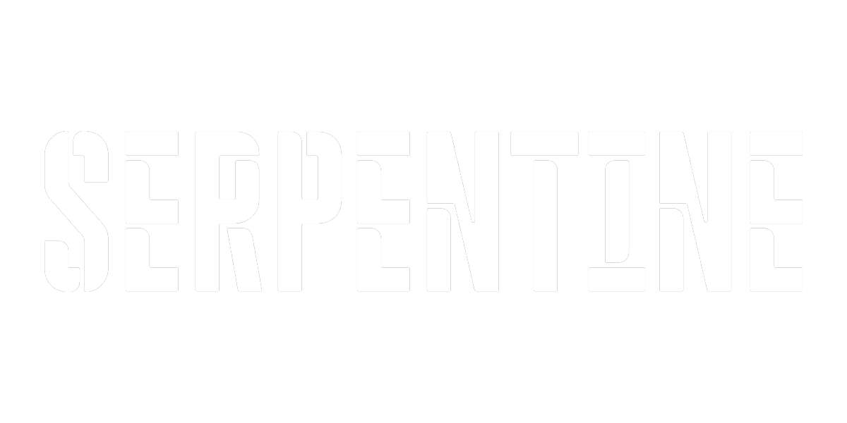Serpentine logo white